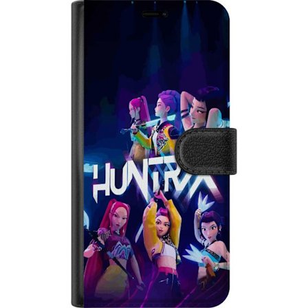 Kompatibel Tegnebogsetui til Xiaomi Redmi 14C Kpop-inspireret Huntrix-gruppe farverig scenetegning med pigekraft æstetik og neonbelysning