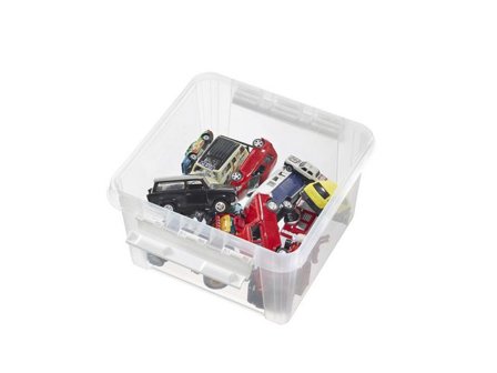 SmartStore Förvaringslåda Classic transparent 7L - Lyreco - Skolmöbler och inredning > Förvaringsmöbler > Backar, boxar och korgar