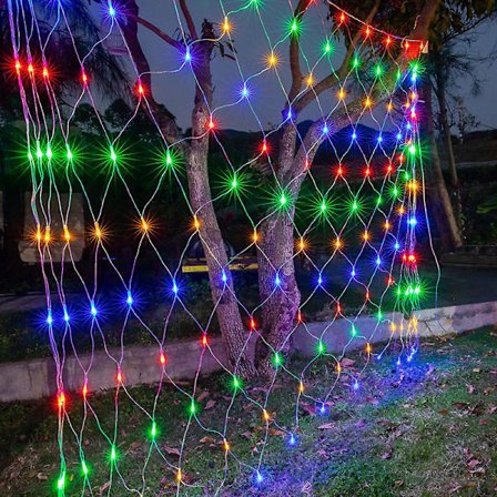 2mx2m 1.5mx1.5m 2x3m Juleguirlander Led String Jule Net Lys