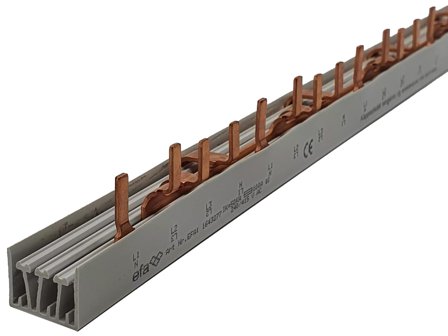 Elkutec Samleskinne stift S4/16 L1-L2-L3-N 16mm2 56 Mod