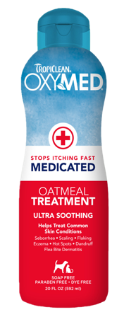 TropiClean - OxyMed medikamentell kløestillende balsam for kjæledyr 355 ml - Hund - Pelspleie Trim- og hundebad - Hundesjampo - ZOO.no