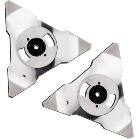 /NN/2-pakkaus ruostumattomasta teräksestä valmistettuja vaihtoteriä, jotka ovat yhteensopivia Robomow RS TS MS RC TC MC -mallien kanssa[JSR]‘-FY