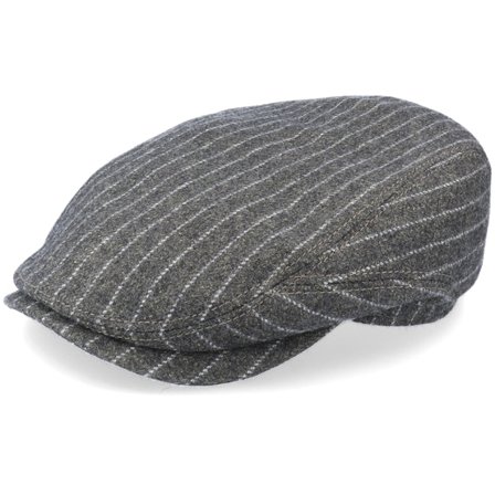 Stetson - Grijs flatcap Cap - Driver Cap Wool/Cotton Flat Cap @ Hatstore
