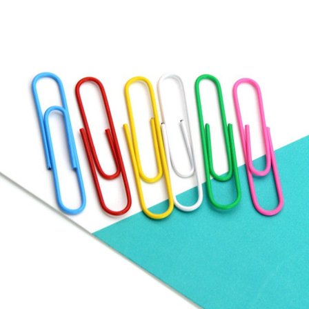 Fargerike binders, plastbelagte metallbindere med