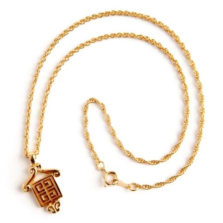 Givenchy Pre-owned, Pre-owned Yellow Goldnecklaces Geel, Dames, Maat:ONE Size