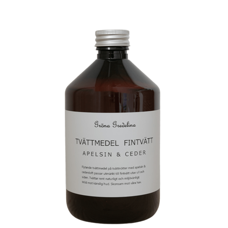 Gröna Gredelina Vaskemiddel Appelsin Sedertre 500 ml
