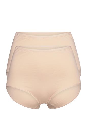 Maxi Brief Lingerie Panties High Waisted Panties Beige Schiesser