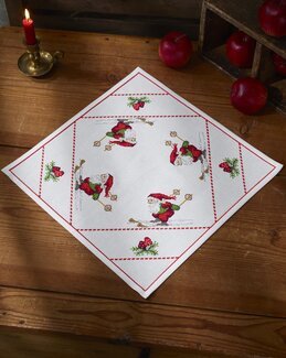 Broderikit Duk Tomte på tur