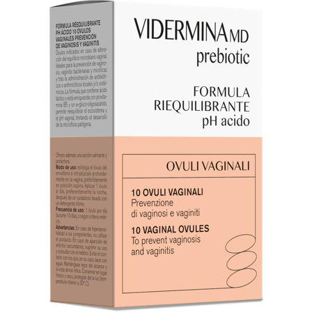 Vidermina Prebiotic Ovuli 10 Pezzi - Benessere Intimo Naturale