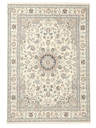Medaillon Groß Nain Indisch Teppich 247X340 Wolle
