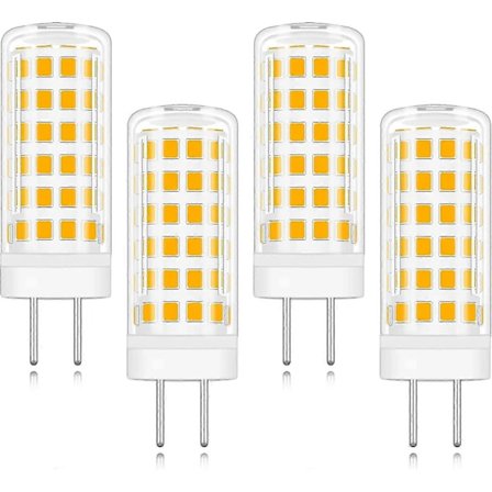 4-pak 9W GY6.35 LED-pære AC/DC 220V Varm hvid 3000K svarende til 9W halogenpære [Energiklasse A+]
