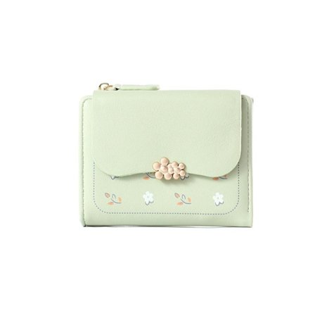 Kvinnor Korta plånböcker Blommyntväska GRÖN