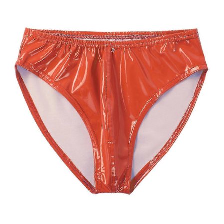 Våd look briefs til mænd med elastisk linning og laklæder
