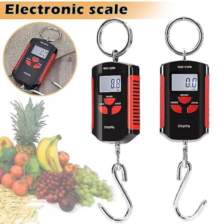 Mini bærbar digital vekt 200 kg / 400 lb Heavy Duty elektronisk vekt Hjem jakt