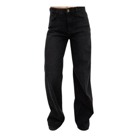 Pinko, Wide Jeans Zwart, Dames, Maat:W27