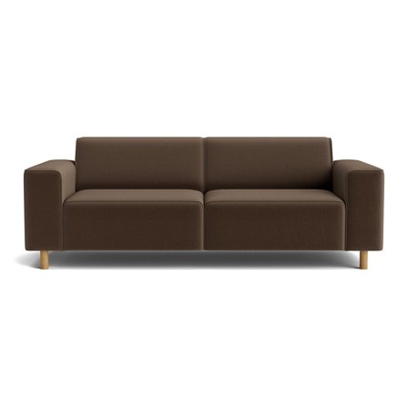 Seam 3 personers sofa - Lisboa Brun - 220x88x78 - Sofa, 3 personers sofa