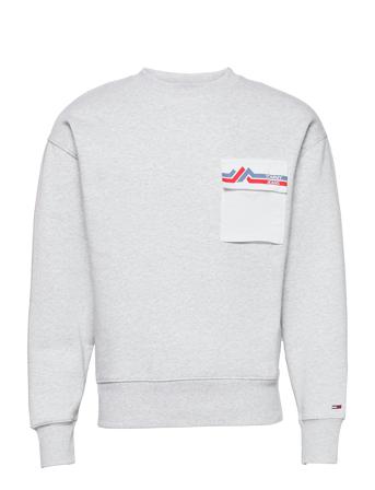 Tjm Pocket Crew White Tommy Jeans