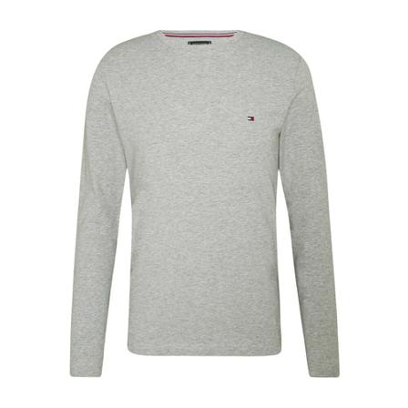 Tommy Hilfiger Stretch Slim Fit Long Sleeve Tee Grå, Herre Langærmet