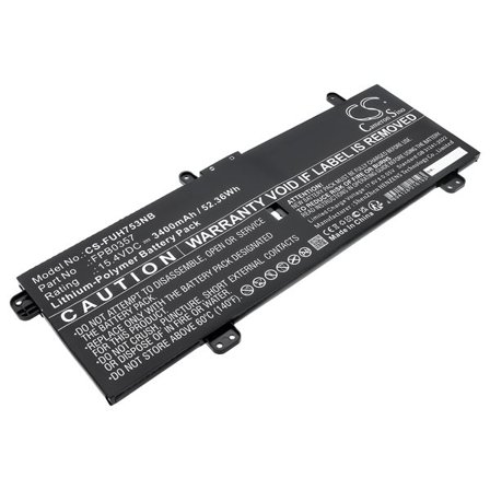 Tabletbatteri til Fujitsu LifeBook CH75/E3, LifeBook CH90/E3, LifeBook WC1/E3 og andre.