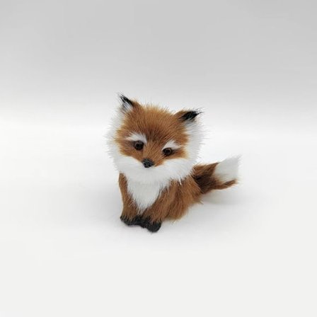 Simulering Furry Fox Model Fox Figurines KAFFE A A