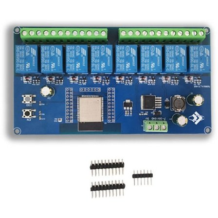DC5-30V Virtalähde ESP32 WIFI Bluetooth 8-kanavainen relemoduuli ESP32-WROOM Toissijainen kehityskortti