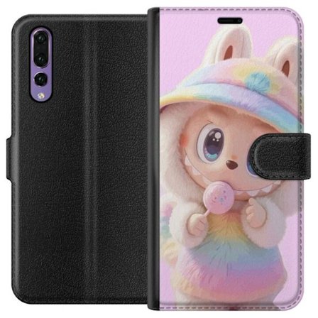 Kompatibelt Plånboksfodral till Huawei Huawei P20 Pro Monster kanindocka vinylfigur roliga uttryck