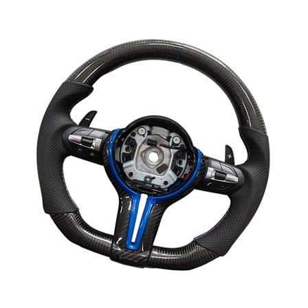 Kolfiber Sportratt 37cm Ratt för F10 F02 F30 Biltillbehör Snabb Installation