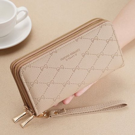 Lang lommebok myntveske KHAKI