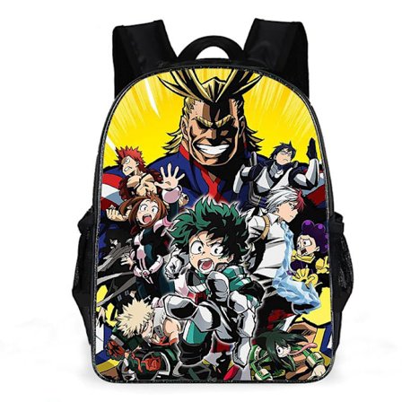 My Hero Academia student skolväska My Hero Academia grundskola och högskola skolväska herr- och dambarn ryggsäck-D6 My Hero Academia 010