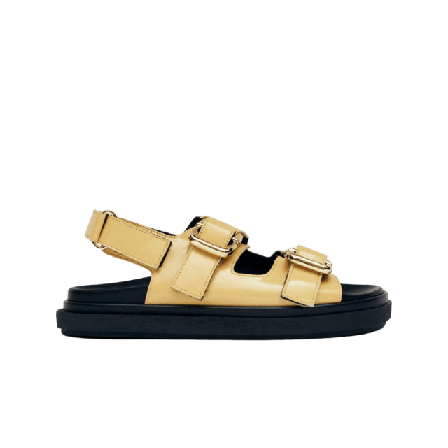 Alohas Harper Onix Vanilla Leather Sandals Sandaler Dam Gul 38