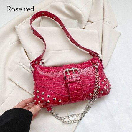 Axelväska Gothic Damväska ROSE RED