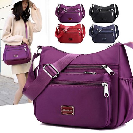 Large Capacity Women's Bag, Simple Design, Shoulder Bag for Travel, Lightweight, with Multiple Pockets GS