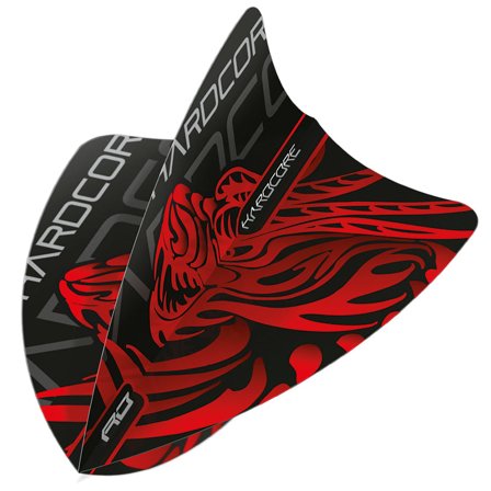 Red Dragon Darts Flights Hardcore Jonny Clayton 100 Micron Professional 3 Sets Red/Black/Grey Extra Thick Plastic Dart Flights for players