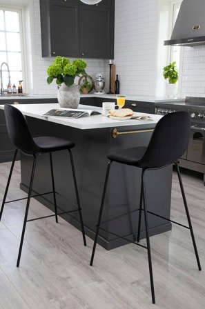 Venture Home - Barstol Penally 2-pak - Sort - Barstole & -taburetter - Fra Homeroom