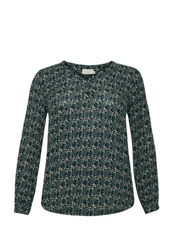 Kckerry Ami Blouse Kaffe Curve Green