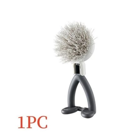 Opvaskebørste, køkkenbørste med håndtag, rillerensebørste, bøjelig skrubbebørste, til gryde, vask