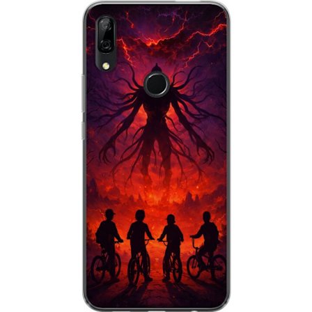 Yhteensopiva Puhelinkuori Huawei Huawei P Smart Z Tumma fantasialan inspiroitu Stranger Things kanssa yliluonnollinen olento, salamointi ja pyöräile