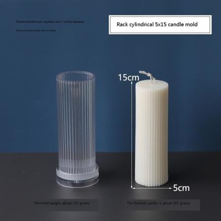 Ljusformar Ljus Stearinljus DIY Gjutformar i Silikonform YKE55011 Stativ Cylindrisk 5x15 YKE55011 stativ cylindrisk 5x15