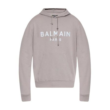 Balmain Hood with logo Grå, Herre Hættetrøjer