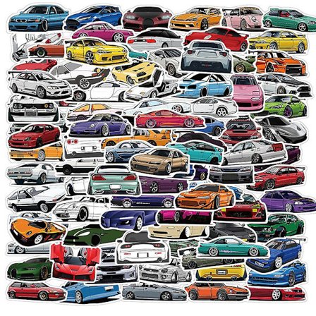 Coola Klistermärken Motorcyklar | Jdm Klistermärken Dekaler Laptops | Jdm Graffiti Klistermärken - Klistermärke