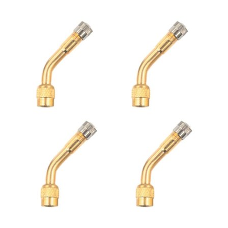 Venttiilin jatkosovittimen kulma taivutettu KULTA 135 ASTETTA