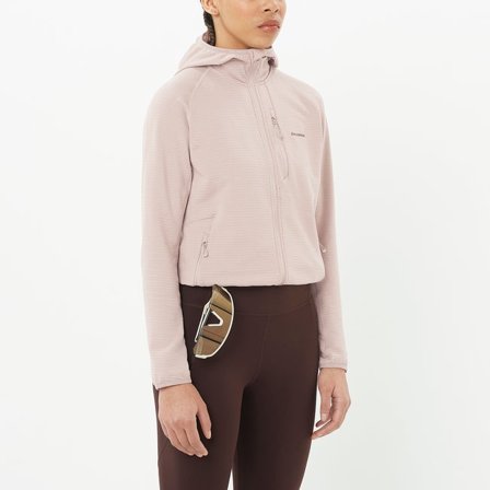 Salomon - Couche intermédiaire à capuche pour femme Essential Lightwarm - Etherea