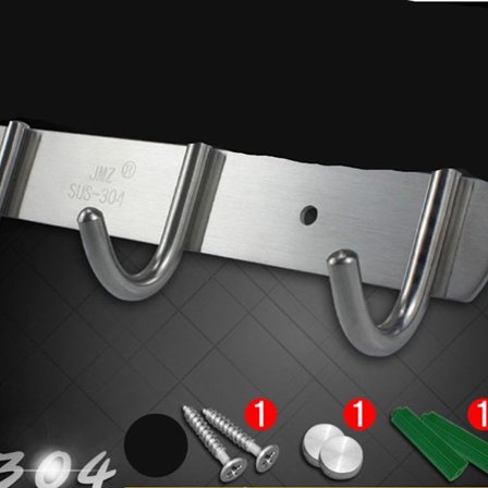 Veggmontert klesstativ kleskrok design rustfritt stål kleskrok, solid