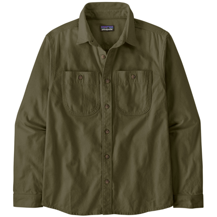 Patagonia M's Point Reyes Canvas Shirt Basin Green