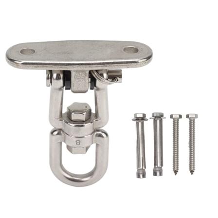 Hängmattshängsats Hårdvara 360 Grader Rotera Gunghängare Hängare för Takstol Yoga 304 Rostfritt Stål