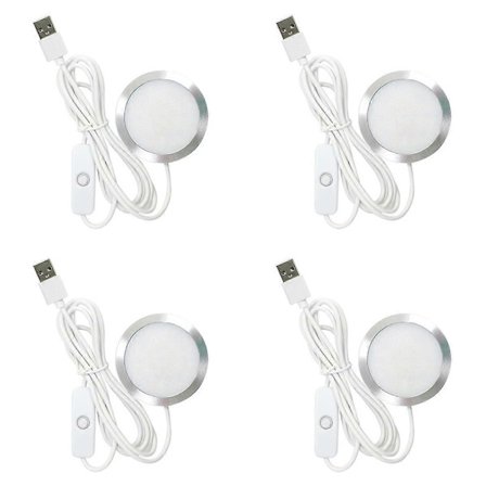 4X DIY LED-lampesett: Kun maskinvare INGEN 3D-printede deler, sterkt lys energieffektiv tilpasset belysning