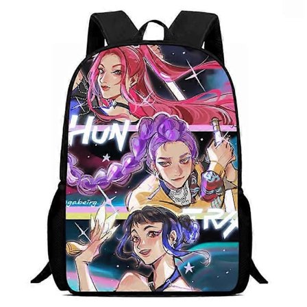 Kpop Devil Hunter-tema studentryggsekk - Studentsekk, reiseveske for laptop, Y2K-stil