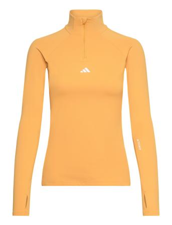 Tf Cr 14Z Ls Base Layer Tops Fleeces & Midlayers Gul Adidas Performance*Betinget Tilbud