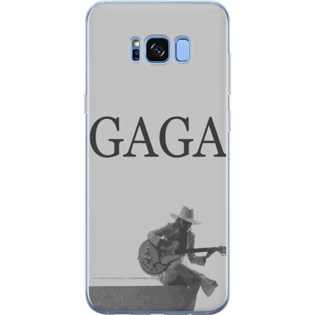 Kompatibelt Mobildeksel til Samsung Galaxy S8 Stitch omgitt av blåbær med søt kawaii-stil teddybjørn