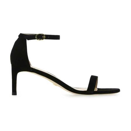 Stuart Weitzman, Sandals Zwart, Dames, Maat:38 EU